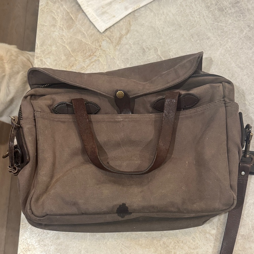 Brown Canvas  Men's Breifcase